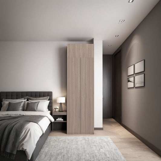 Combo Closet H-200 Cuatro Puertas, Almacenamiento, Optimizacion, Color Bardolino
