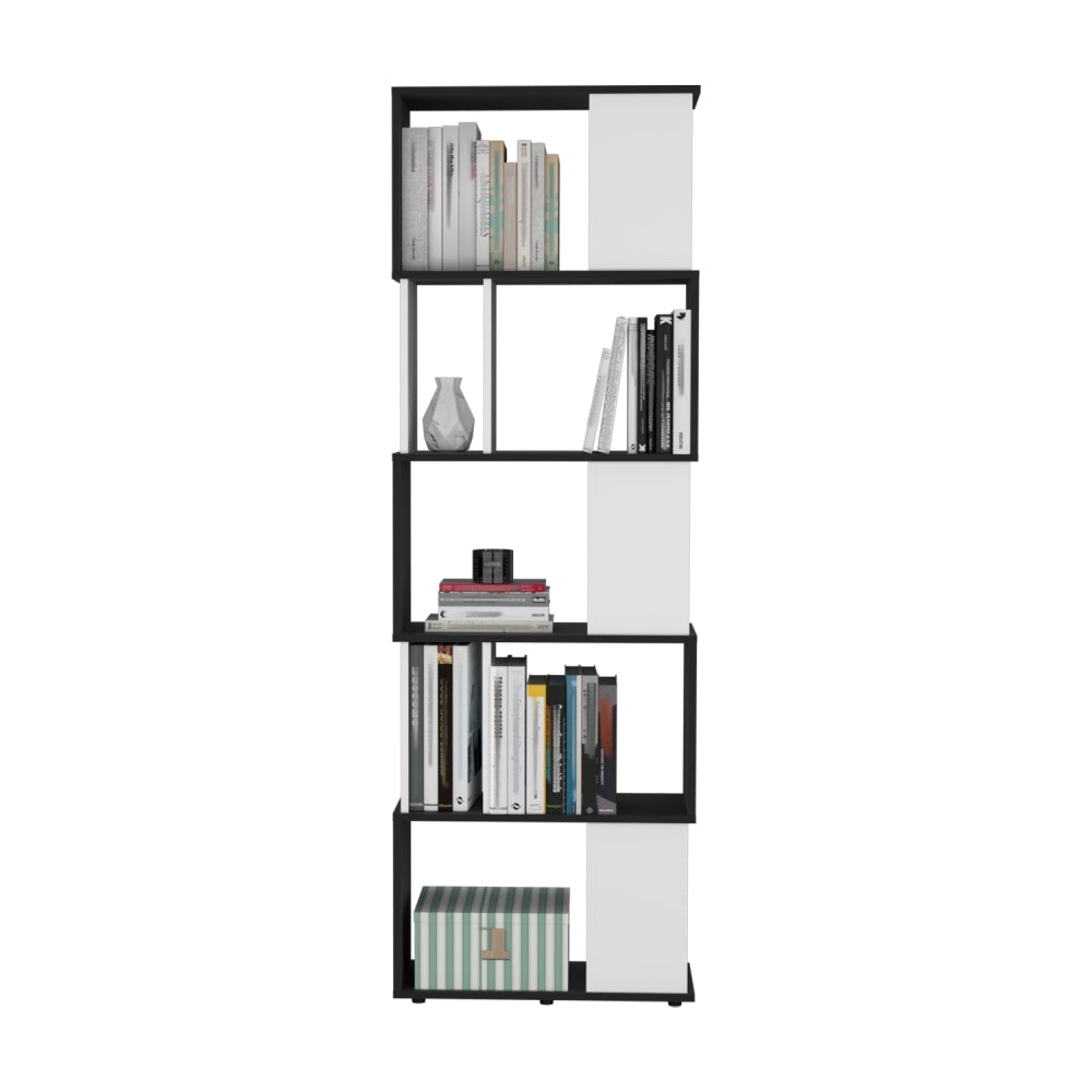 Biblioteca Noah Shelving, Blanco Marqueza, con Compartimientos para Objetos de Estudio