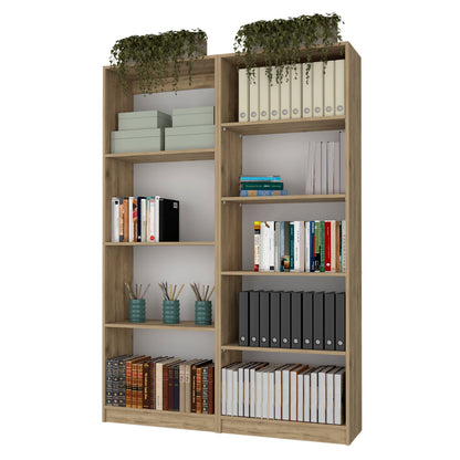 Combo Home, Estante Colección 1, Macadamia, con dos estantes