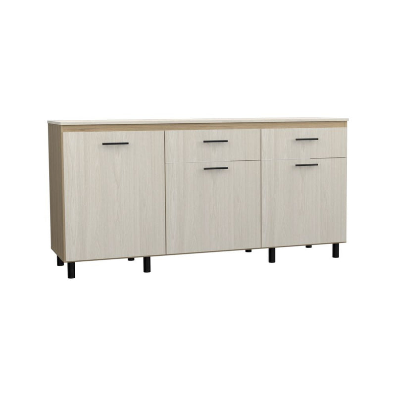 Combo Kitchen Gante, Rovere y Niebla, incluye módulo inferior y módulo superior