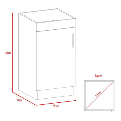 Combo Kitchen, Wengue, incluye espejo y mueble baño