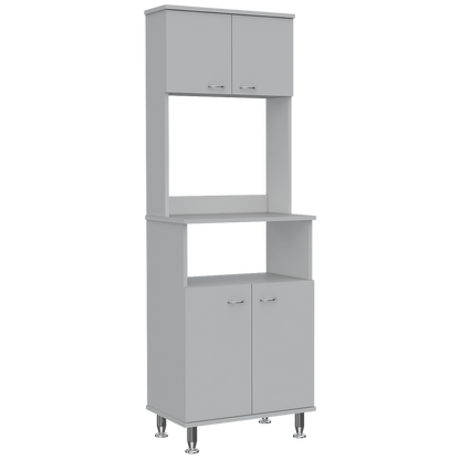 Combo Kitchen, Blanco, incluye mueble microondas y optimizador