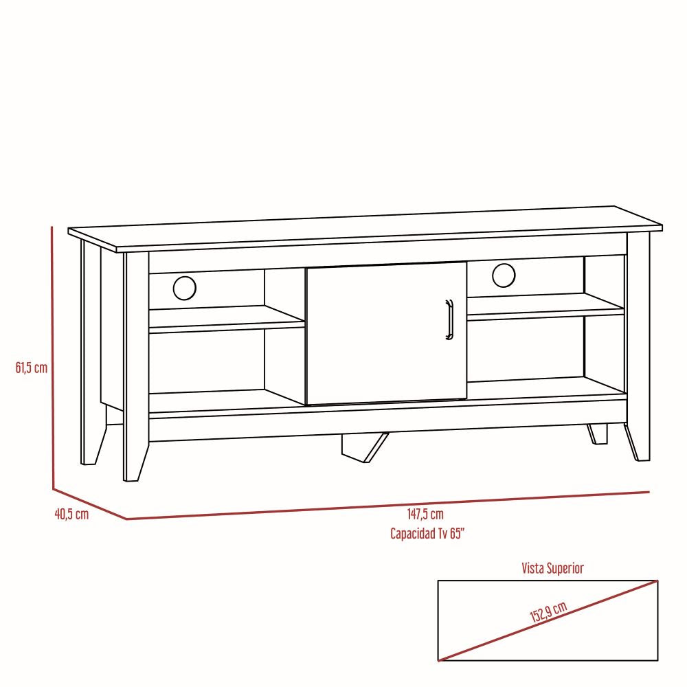 Combo Essential, Wengue, incluye rack TV, mesa de centro y arrimo