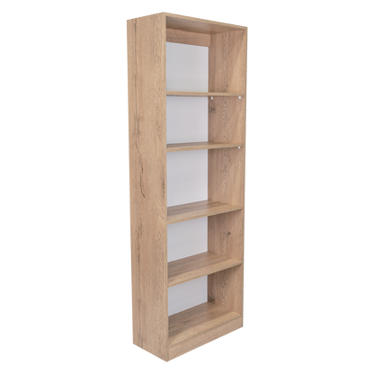 Combo Home, Estante Colección 18, Macadamia, con tres estantes