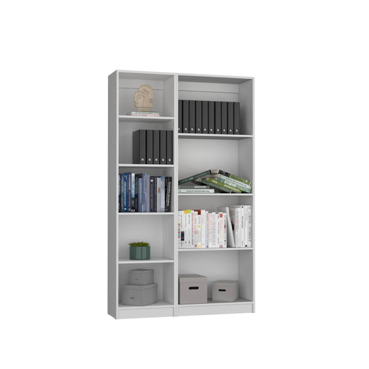 Combo Home, Estante Colección 2, Blanco, con dos estantes