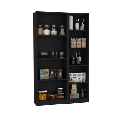 Combo Home, Estante Colección 2, Wengue, con dos estantes