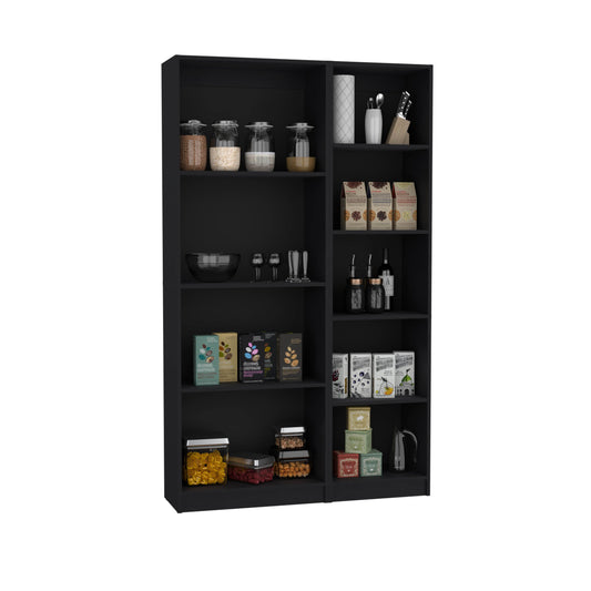 Combo Home, Estante Colección 2, Wengue, con dos estantes