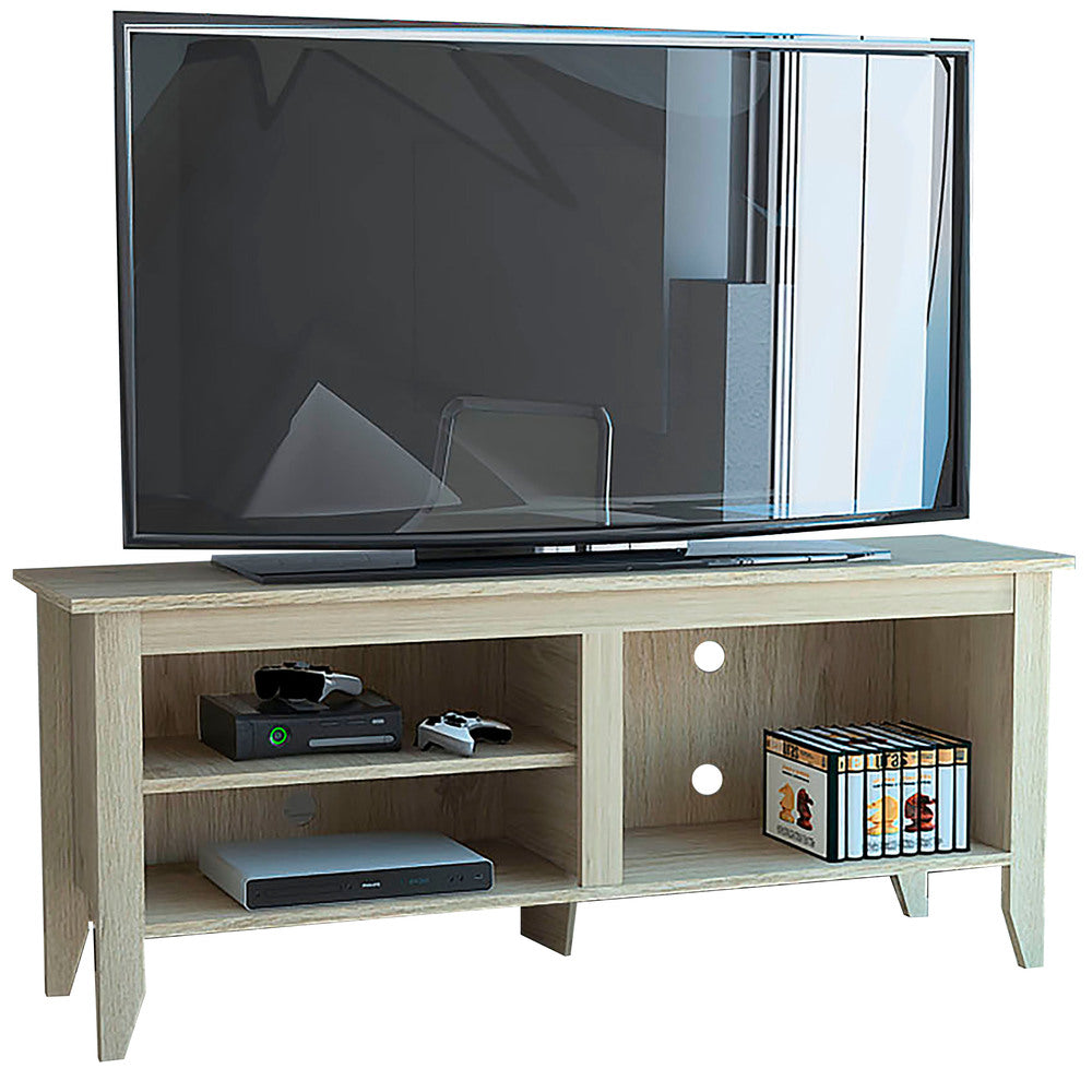 Mesa de Centro + Rack Essential Color Rovere Para Sala De Estar