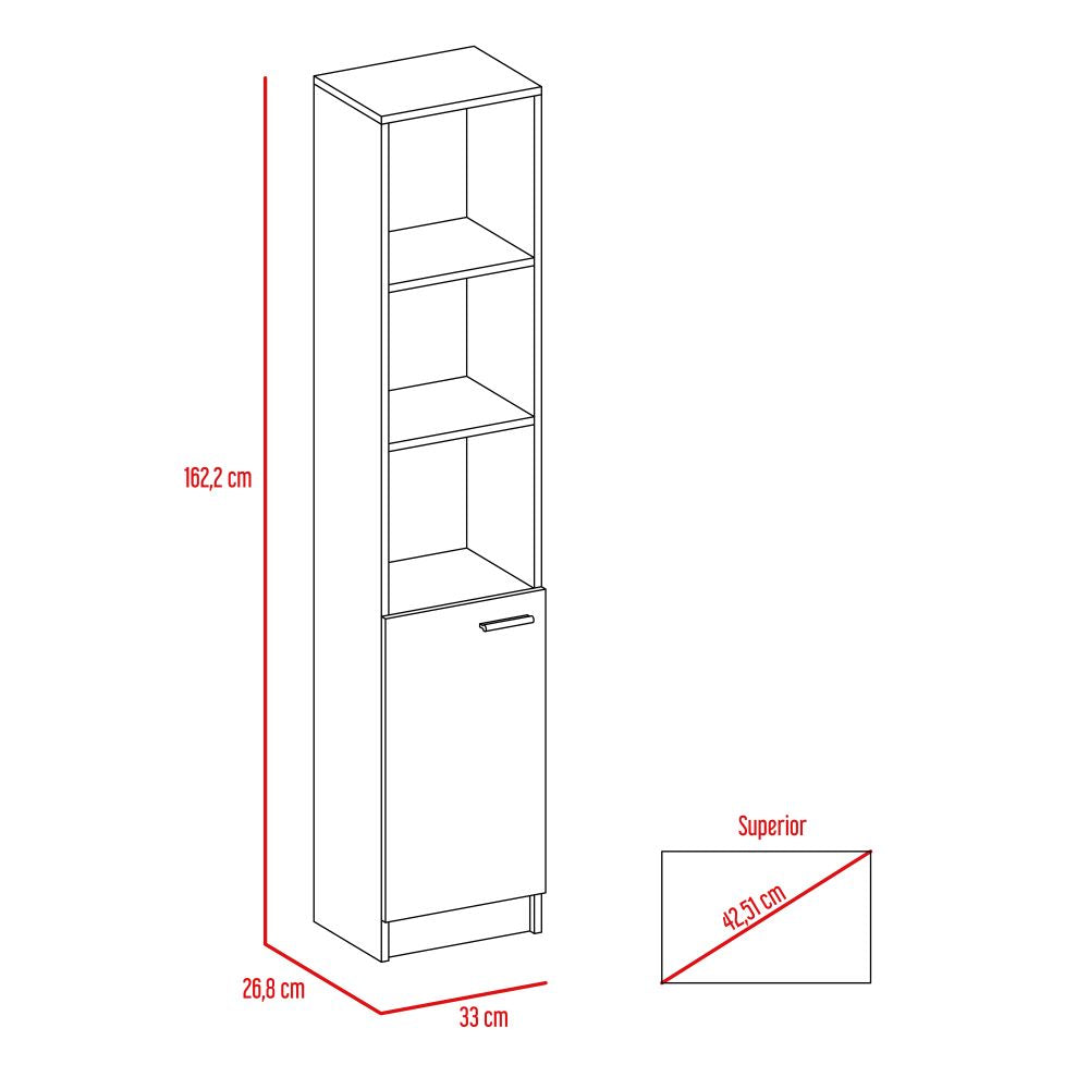 Combo Kitchen, Wengue y Blanco, incluye mueble microondas 54, barra y optimizador