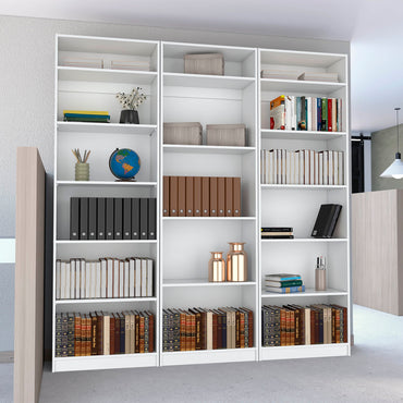 Combo Home, Estante Colección 31, Blanco, con tres estantes