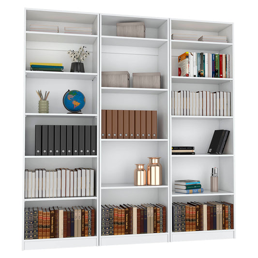 Combo Home, Estante Colección 31, Blanco, con tres estantes