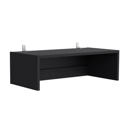Combo Home, Estante Colección 35, Wengue, con un estante y complemento