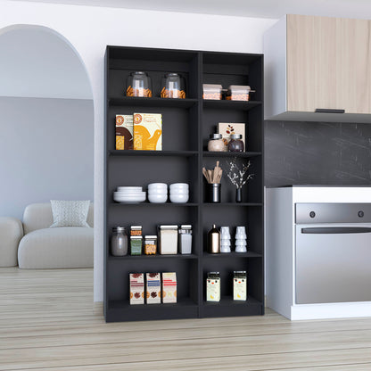 Combo Home, Estante Colección 4, Wengue, con dos estantes