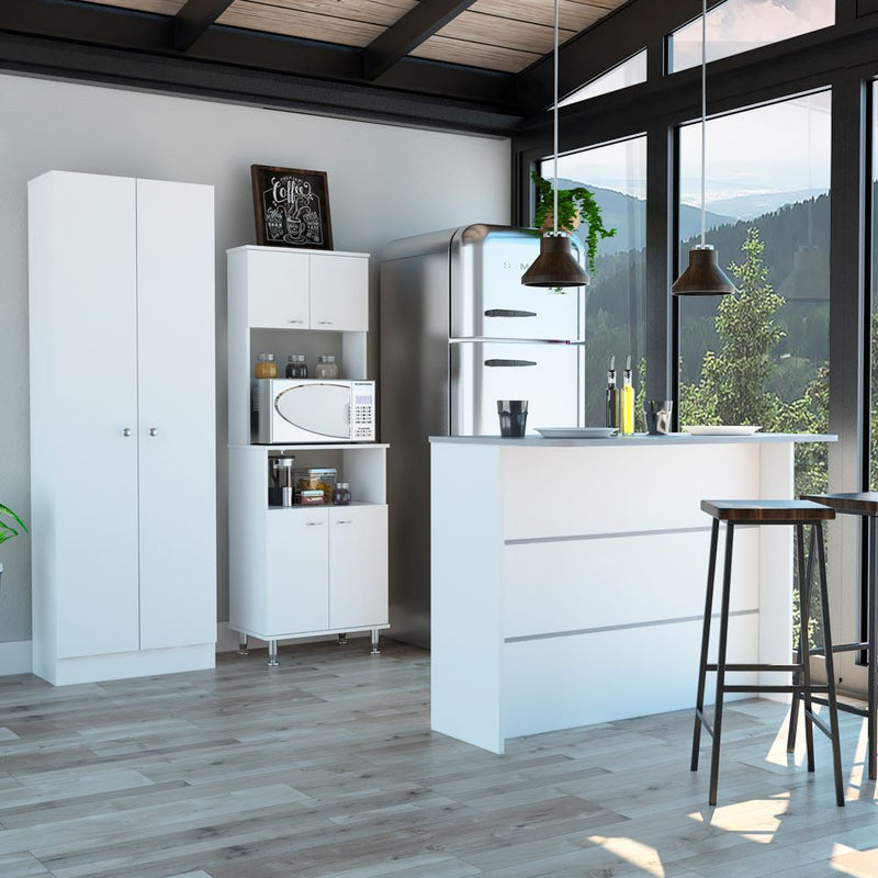 Combo Kitchen, Blanco, incluye mueble cocina 54, barra y optimizador