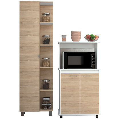 Combo Kitchen, Rovere y Blanco, incluye mueble cocina 36 y optimizador