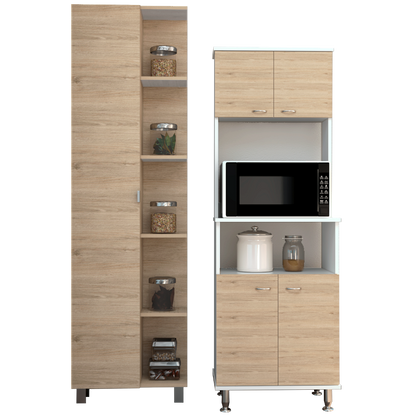 Combo Kitchen, Rovere y Blanco, incluye mueble cocina 54 y optimizador