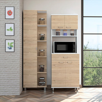 Combo Kitchen, Rovere y Blanco, incluye mueble cocina 60 y optimizador