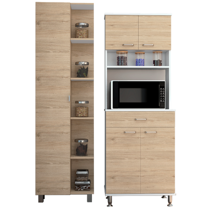 Combo Kitchen, Rovere y Blanco, incluye mueble cocina 60 y optimizador