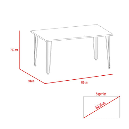 Combo Vassel, Miel y Café Claro, incluye mesa de comedor, cuatro sillas sin brazo y dos sitials con brazo