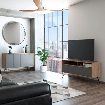 Combo Vassel, Miel y Plomo, incluye rack TV y bife