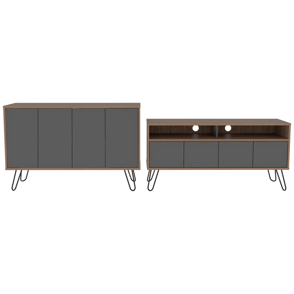 Combo Vassel, Miel y Plomo, incluye rack TV y bife