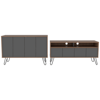 Combo Vassel, Miel y Plomo, incluye rack TV y bife