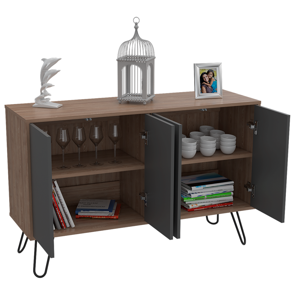 Combo Vassel, Miel y Plomo, incluye rack TV y bife