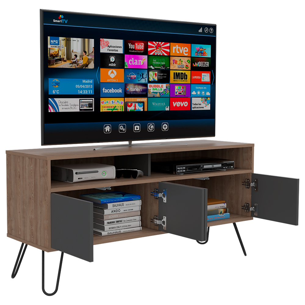 Combo Vassel, Miel y Plomo, incluye rack TV y bife