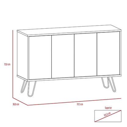 Combo Vassel, Miel y Plomo, incluye rack TV y bife