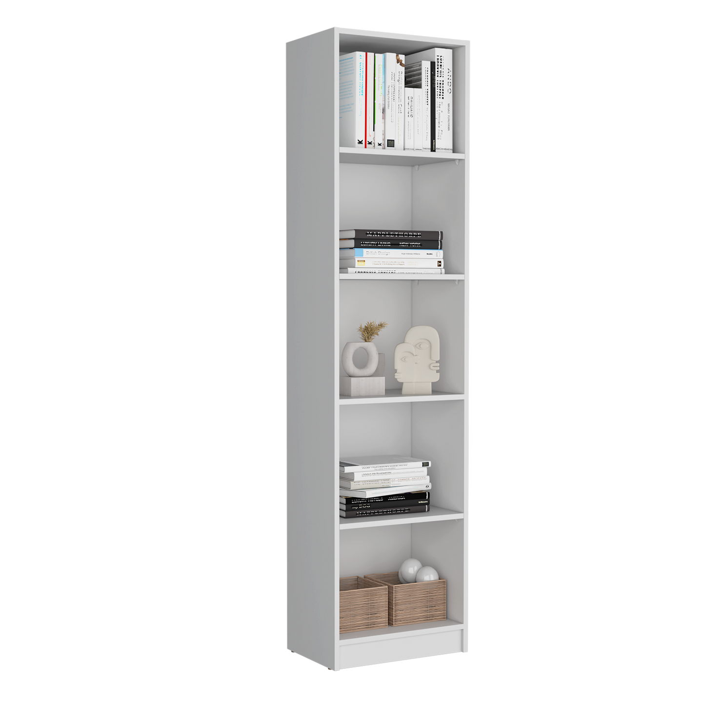 Combo Home, Estante Colección 8, Blanco, con tres estantes