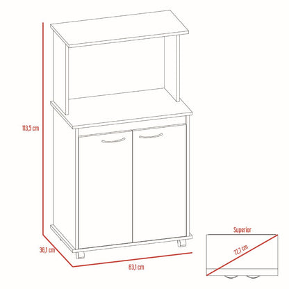 Combo Kitchen, Blanco, incluye mueble microondas y optimizador