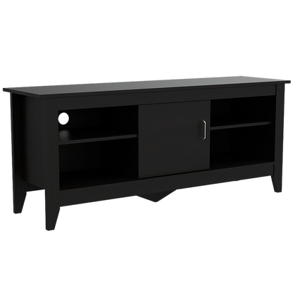 Rack + Mesa de Centro Essential Color Wengue Para Sala De Estar