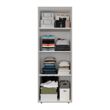 Combo Closet H-180 Siete Puertas, Almacenamiento, Optimizacion, Zapatero, Colgado, Color Bardolino