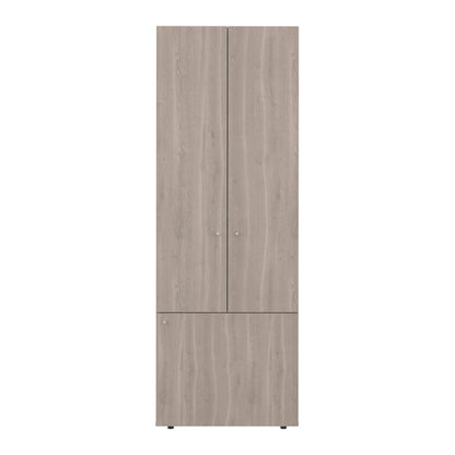 Combo Closet H-180 Siete Puertas, Almacenamiento, Optimizacion, Zapatero, Colgado, Color Bardolino