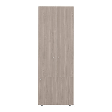 Combo Closet H-200 Diez Puertas, Almacenamiento, Optimizacion, Zapatero, Colgado, Color Bardolino