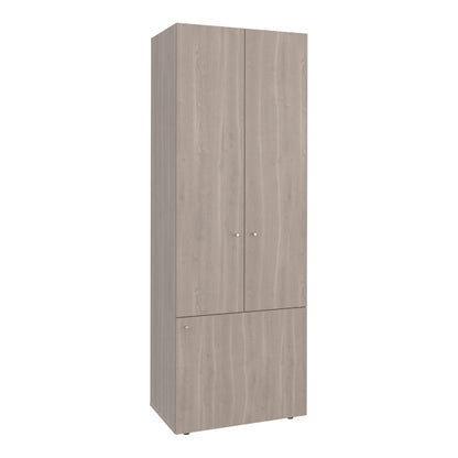 Combo Closet H-200 Seis Puertas, Almacenamiento, Zapatero, Colgado, Color Bardolino