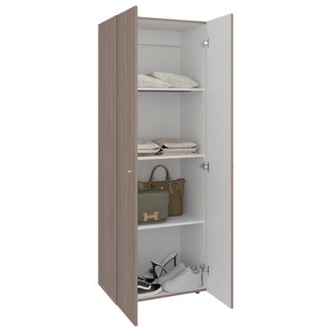 Combo Closet H-200 Siete Puertas, Almacenamiento, Optimizacion, Zapatero, Color Bardolino