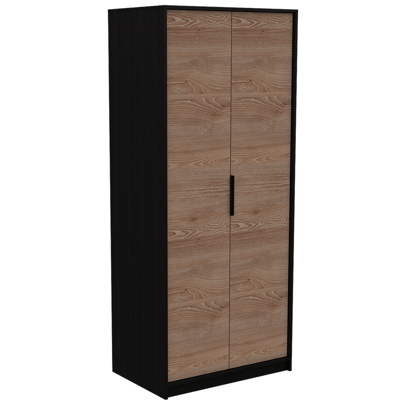 Combo Kaia, Wengue y Miel, incluye closet con dos puertas y cómodas