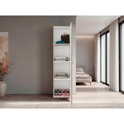 Closet Tuhome Dreams M5 Una Puerta Con Espejo, Fresno