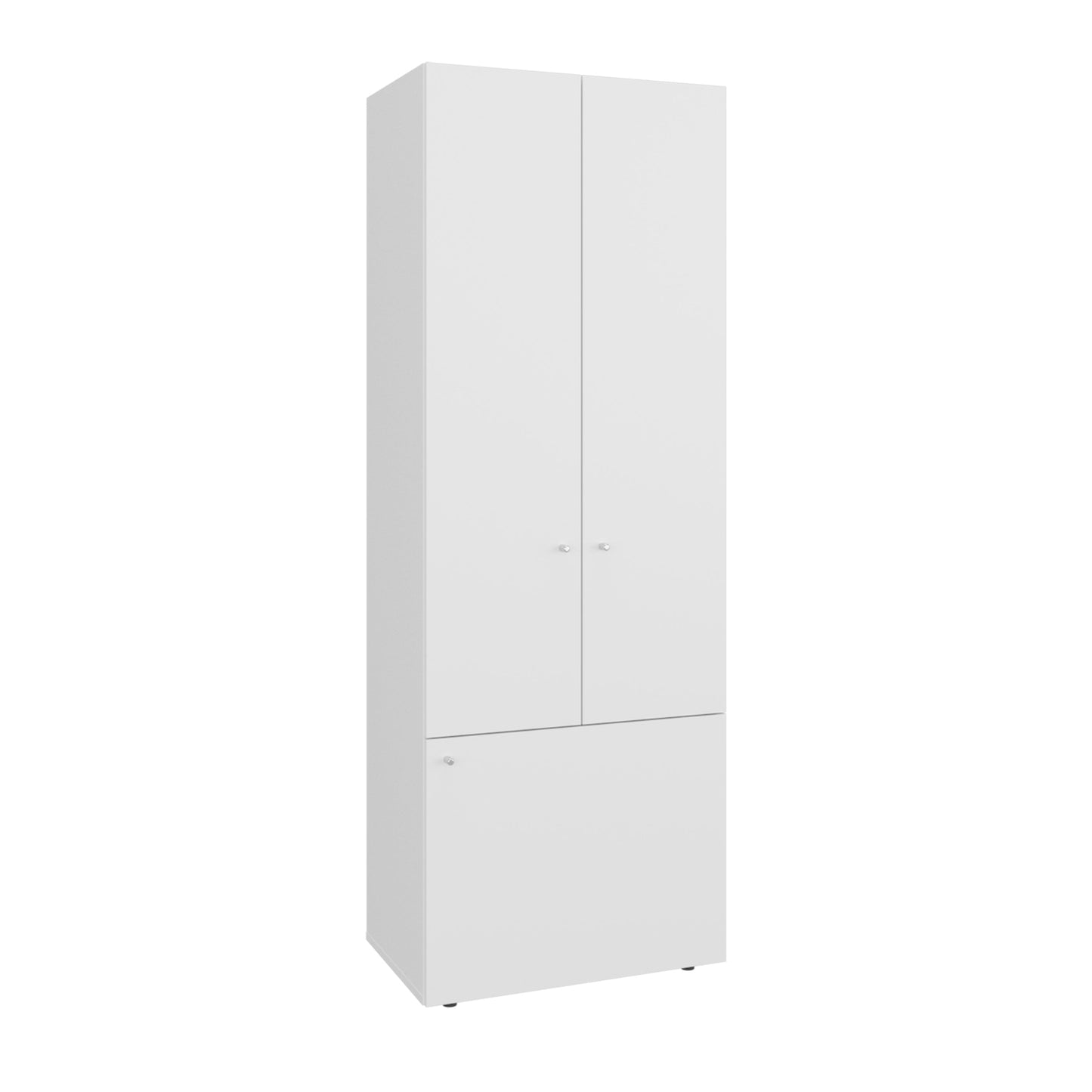 Combo Closet H-200 Diez Puertas, Almacenamiento, Optimizacion, Zapatero, Colgado, Color Blanco