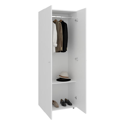 Combo Closet H-200 Siete Puertas, Almacenamiento, Optimizacion, Zapatero, Color Blanco