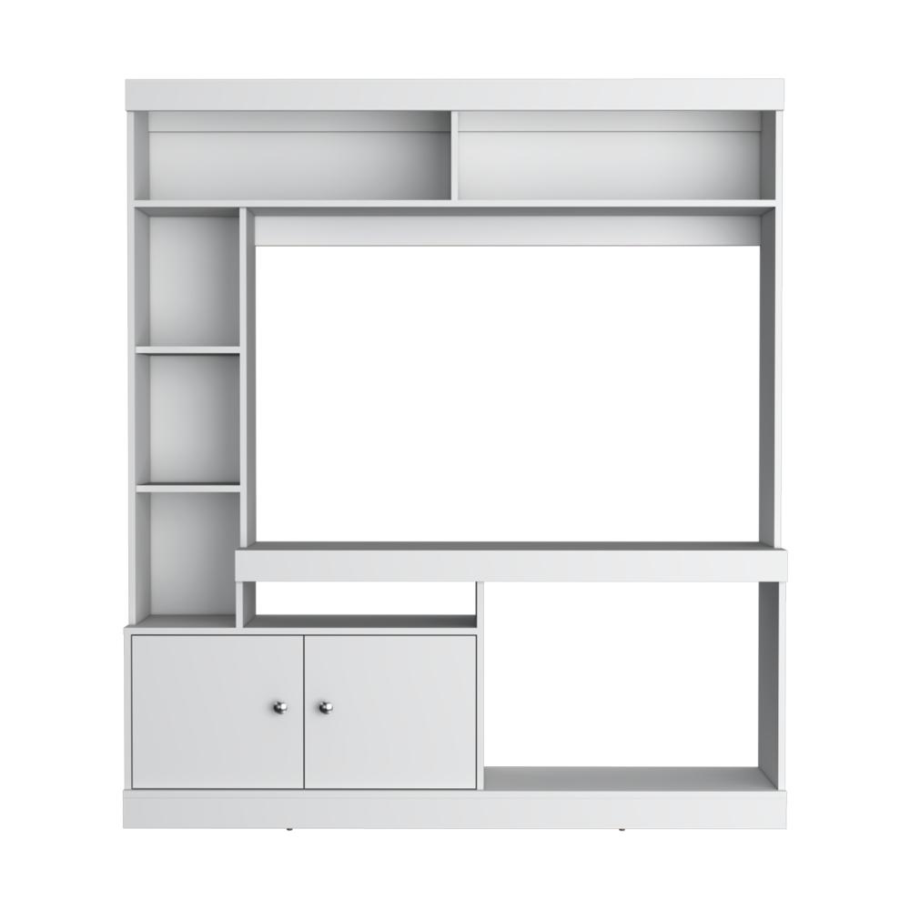 Estante Para Tv Dante, Blanco Duqueza, con Espacio Para Televisor de 65 Pulgadas