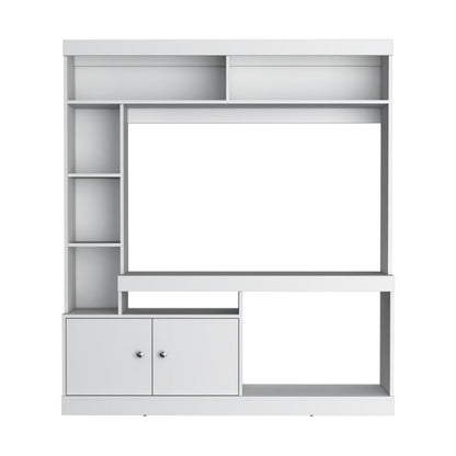 Estante Para Tv Dante, Blanco Duqueza, con Espacio Para Televisor de 65 Pulgadas