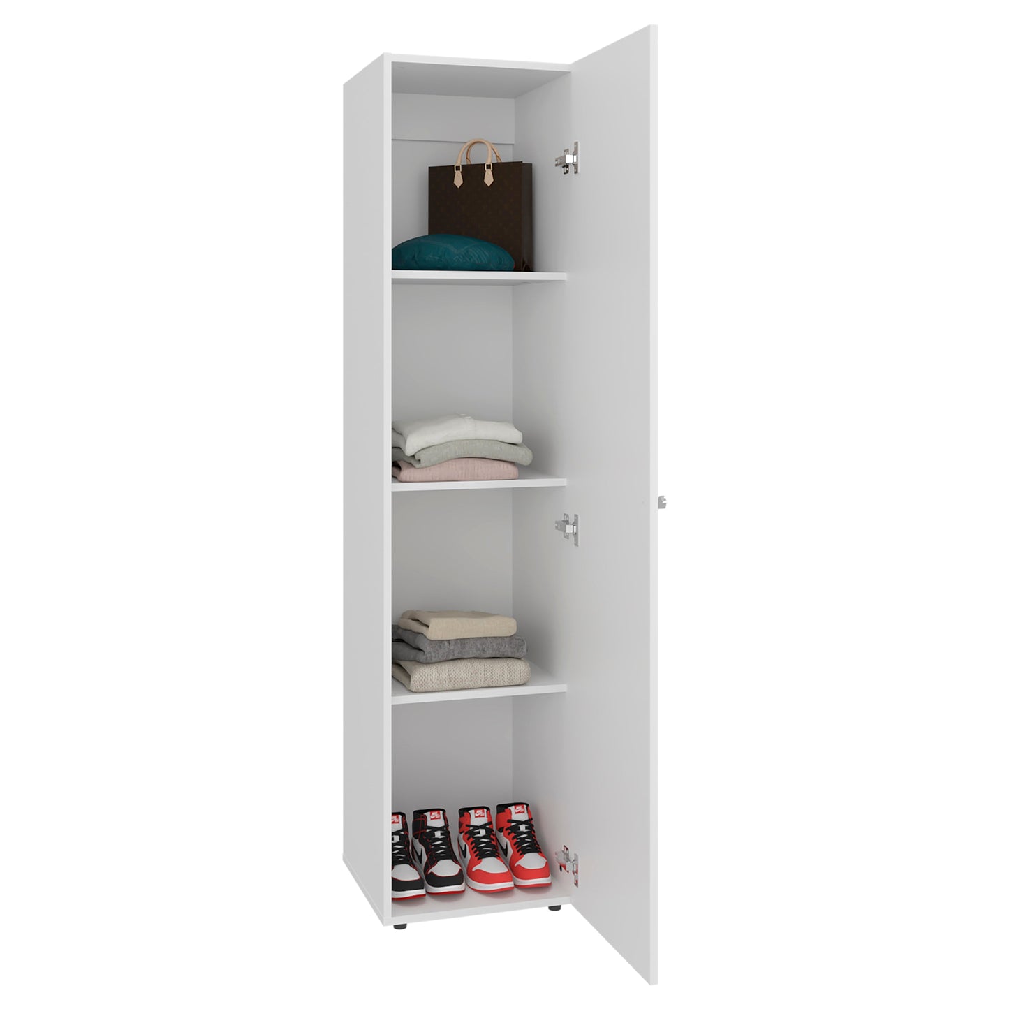 Closet Tuhome Dreams M5 Una Puerta Con Espejo, Blanco