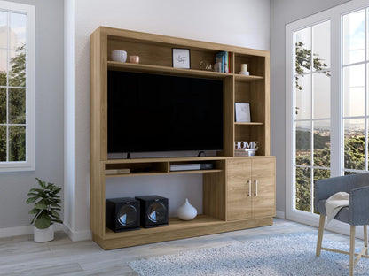 Estante para Tv Cantabria, Fresno Europeo, con Espacio Para Televisor para 55 Pulgadas