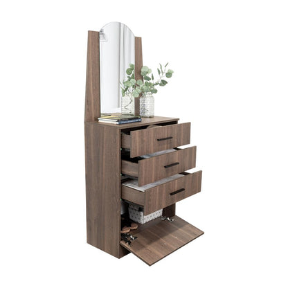 Comoda Praga, Milan, con tres cajones y una puerta