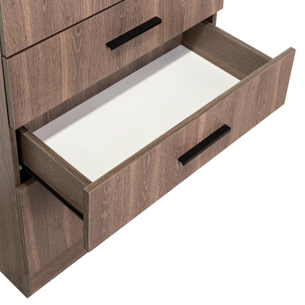 Comoda Praga, Milan, con tres cajones y una puerta