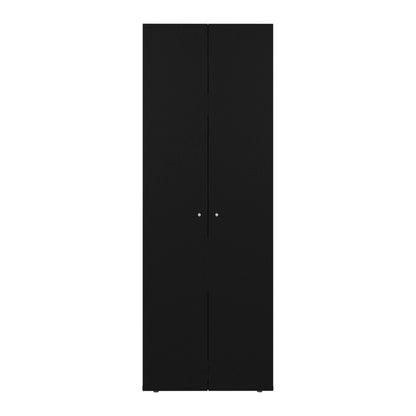 Combo Closet H-200 Siete Puertas, Almacenamiento, Optimizacion, Zapatero, Color Negro