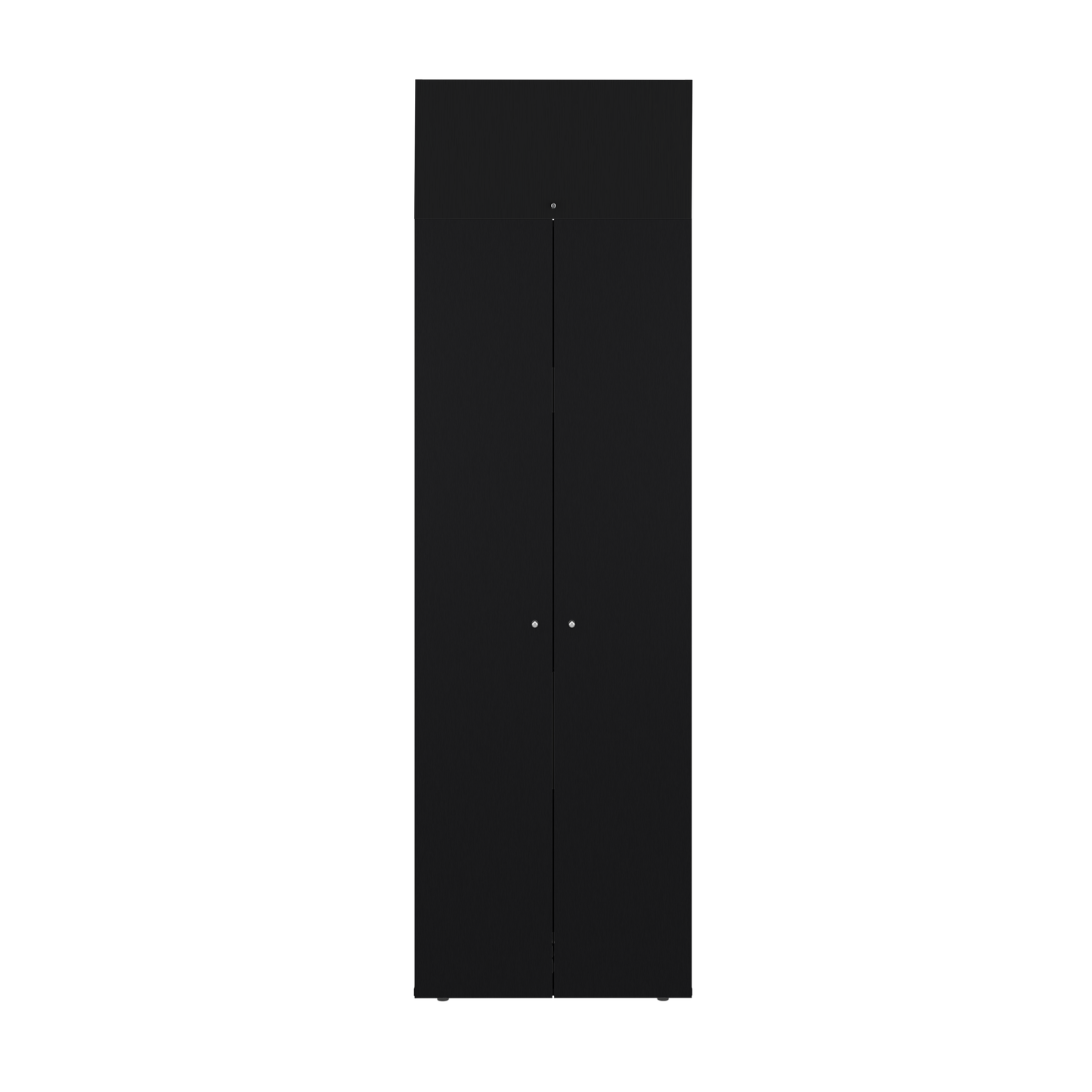 Combo Closet H-200 Tres Puertas, Almacenamiento, Zapatero, Color Negro