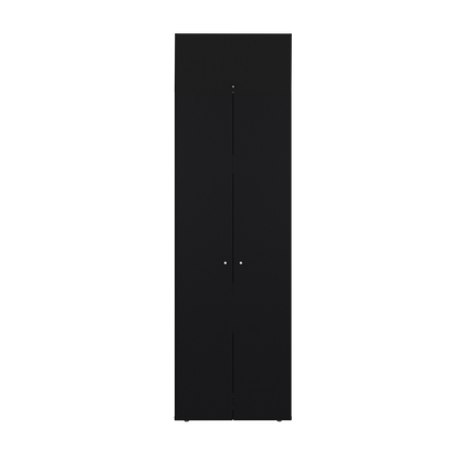 Combo Closet H-200 Tres Puertas, Almacenamiento, Zapatero, Color Negro